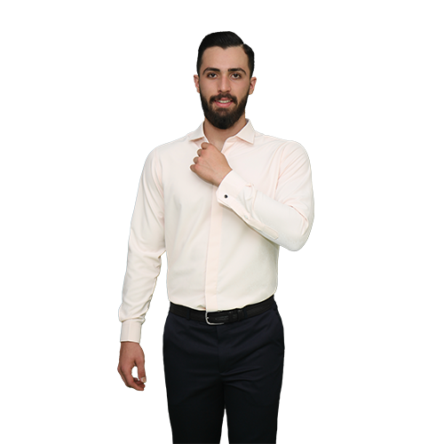 پیراهن دکمه مخفی بدون جیب