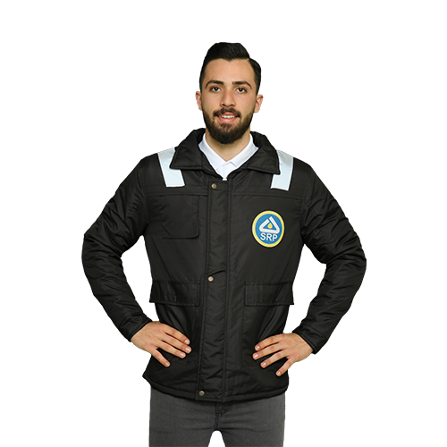 کاپشن یقه ایستاده